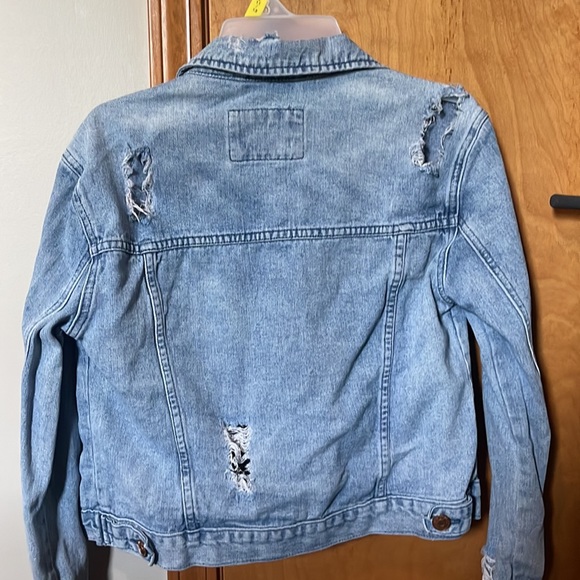 Distressed jean jacket - Picture 2 of 2